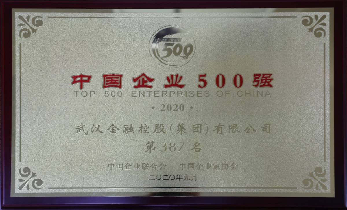 说明: E:\百度云同步盘\向导讲话\2020年社会责任报告\图片-2020集团社会责任报告\2020集团声誉\2020年度中国企业500强.JPG